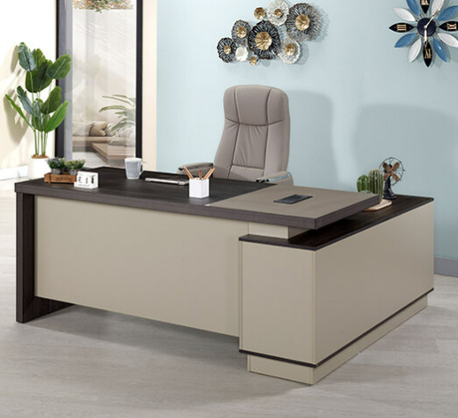 772-3 斯普蘭6尺辦公桌 全組 右向 ⊙桌面附1個出線孔、 ⊙長櫃1個抽屜附鑰匙鎖.附有出線孔、 ⊙開門內無隔板、