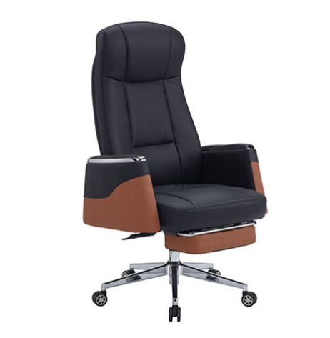 777-4 穆瑟黑色貓抓皮辦公椅 坐寬53坐深49坐高47~54公分