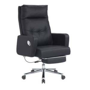 777-6 霍普黑色貓抓皮辦公椅 坐寬54坐深50坐高50~57公分