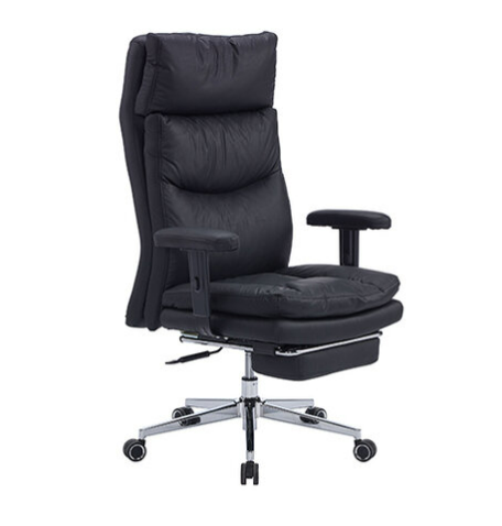 777-8 貝爾黑色貓抓皮辦公椅 坐寬54坐深45坐高49~56公分 ⊙可上下調節扶手設計、