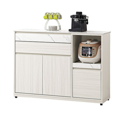 815-2 蘿拉4尺岩板餐櫃下座 ⊙附1片活動隔板