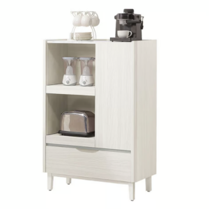 823-3蓁妮2.7*4尺電器櫃 (附2個電線孔.1片活動隔板) (仿大理石紋美耐皿桌面)