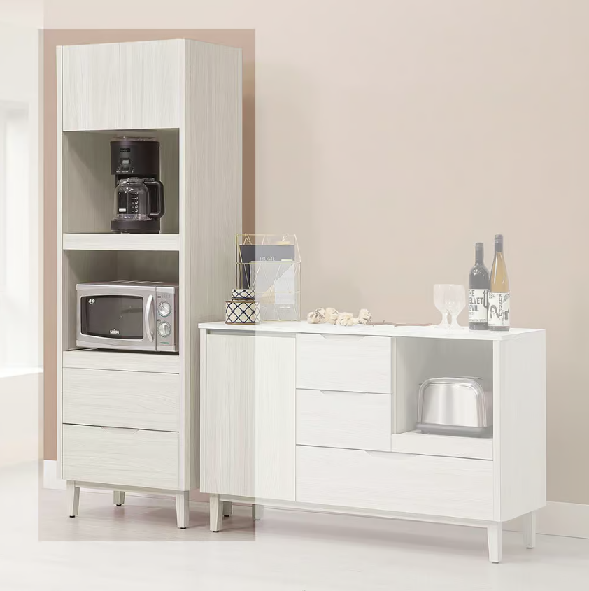 824-6 蓁妮2*6尺(高)電器收納櫃 (附2個電線孔.開門內無隔板)