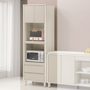 830-2 蕾佳娜2尺收納立櫃 ⊙採斜邊手把設計、 ⊙開門內無隔板、