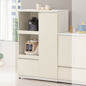 831-6 燕麥2.67尺木面托盤收納櫃 ⊙開門內附2片活動隔板、 ⊙附2個電線孔、