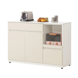 832-6 燕麥4尺岩板餐櫃下座 ⊙開門內附1片活動隔板、 ⊙附1個電線孔、