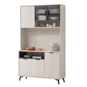 837-4 貝芮特4尺餐櫃 上+下 附1大2小活動隔板、