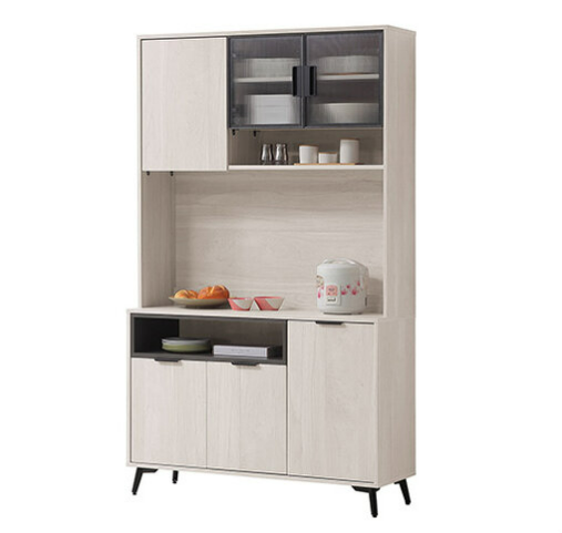 837-4 貝芮特4尺餐櫃 上+下 附1大2小活動隔板、