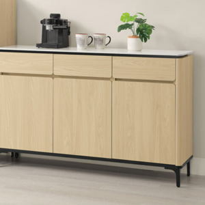 840-2 優悅4.5尺雪山岩板餐櫃 ⊙附1大1小活動隔板