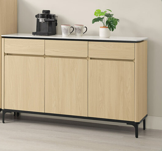 840-2 優悅4.5尺雪山岩板餐櫃 ⊙附1大1小活動隔板