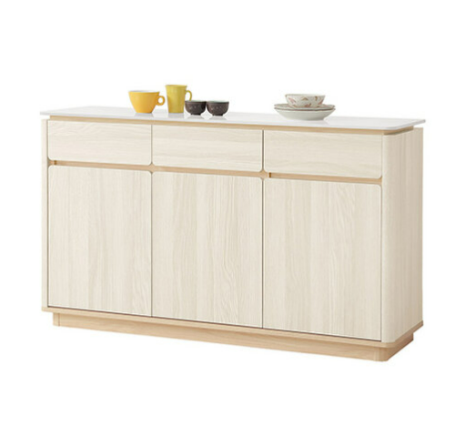 840-4 木可4.5尺雪山岩板餐櫃 ⊙附1大1小活動隔板