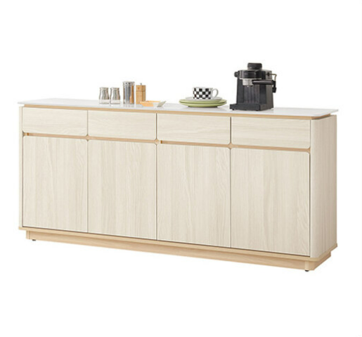 840-5 木可6尺雪山岩板餐櫃 ⊙附2片活動隔板