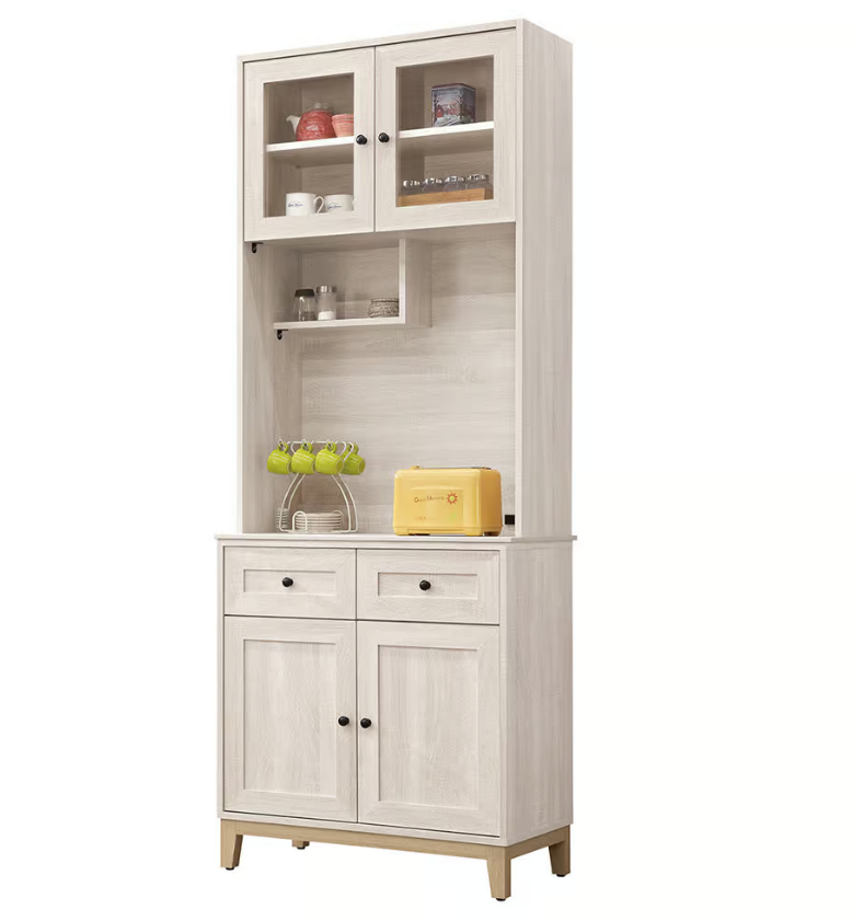 845-6 維特2.6尺岩板餐櫃 上+下 (附2片活動隔板)(附插頭座孔)