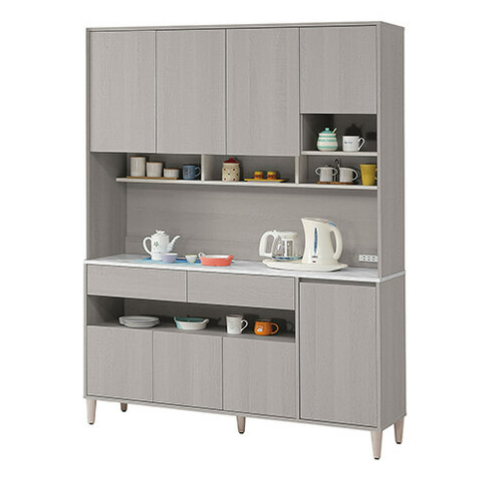 863-3 泰拉5尺餐櫃 上+下⊙附3大3小活動隔板、 ⊙上座附雙孔三插座×1