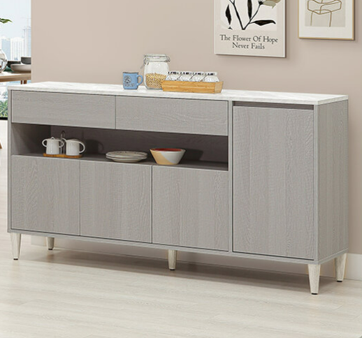 864-5 泰拉5尺餐櫃下座 ⊙附1大3小活動隔板