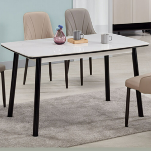 874-3 芙契克岩板圓腿餐桌