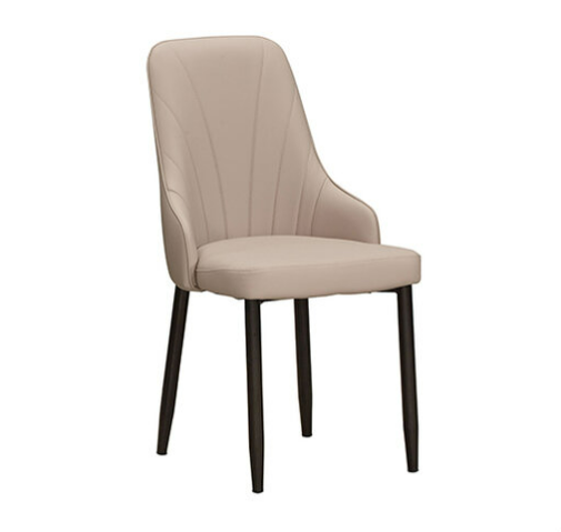 924-13 芙契克膚色貓抓皮餐椅 坐寬40坐深42坐高46公分