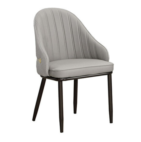 923-4 荷逸深灰色貓抓皮餐椅  坐寬45坐深47坐高49公分