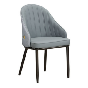 923-2 荷逸藍色貓抓皮餐椅 坐寬45坐深47坐高49公分