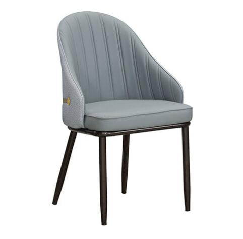 923-2 荷逸藍色貓抓皮餐椅 坐寬45坐深47坐高49公分