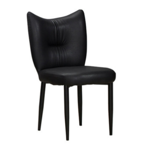 927-13 斯麗黑色貓抓皮餐椅 坐寬49坐深44坐高50公分