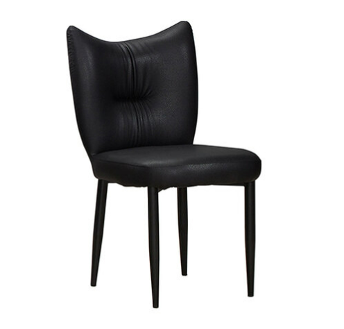 927-13 斯麗黑色貓抓皮餐椅 坐寬49坐深44坐高50公分