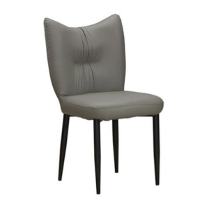 927-12 斯麗灰色貓抓皮餐椅 坐寬49坐深44坐高50公分