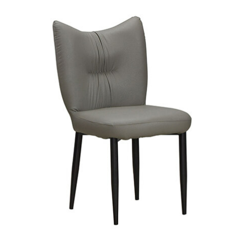 927-12 斯麗灰色貓抓皮餐椅 坐寬49坐深44坐高50公分