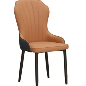 924-8 彤綾橘色貓抓皮餐椅 (坐寬37坐深42坐高45cm)