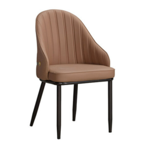 923-5 荷逸駝色貓抓皮餐椅 坐寬45坐深47坐高49公分