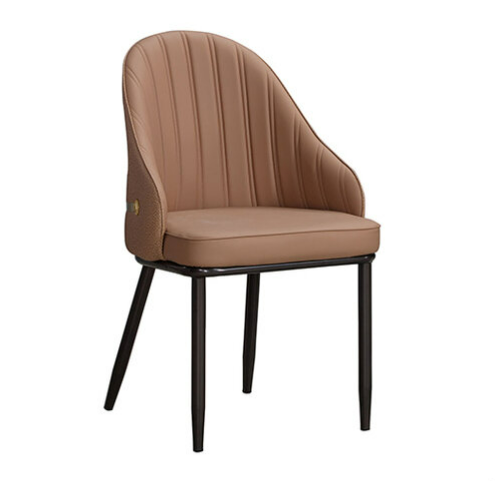 923-5 荷逸駝色貓抓皮餐椅 坐寬45坐深47坐高49公分