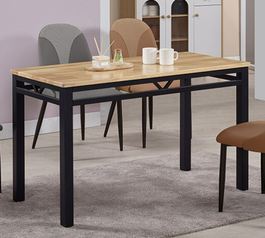 894-2 柏樂詩原木色4*2尺實木餐桌