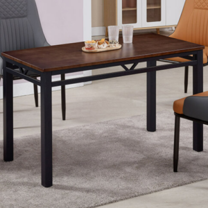 894-4 霍特爾胡桃色4*2尺實木餐桌