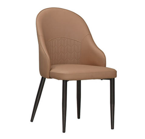 922-12 奕朵駝色貓抓皮餐椅 坐寬41坐深44坐高44公分