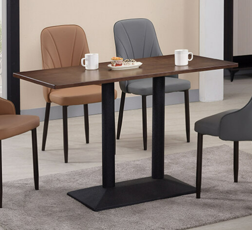 898-2 霍特爾胡桃色4*2尺實木商業桌