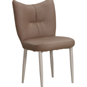 927-14 斯麗咖啡色貓抓皮餐椅 (坐寬49坐深44坐高50cm)