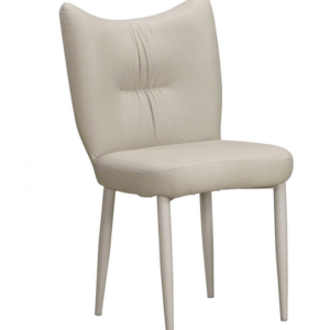 927-15 斯麗米色貓抓皮餐椅  (坐寬49坐深44坐高50cm)