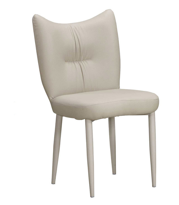 927-15 斯麗米色貓抓皮餐椅  (坐寬49坐深44坐高50cm)