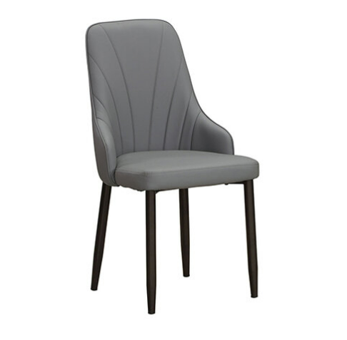 924-12 芙契克深灰色貓抓皮餐椅 坐寬40坐深42坐高46公分