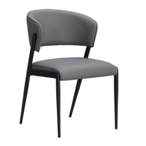 925-3 霍特爾深灰色貓抓皮餐椅 坐寬45坐深42坐高47公分