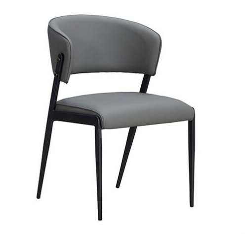 925-3 霍特爾深灰色貓抓皮餐椅 坐寬45坐深42坐高47公分