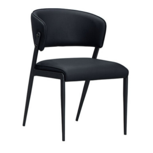 925-5 霍特爾黑色貓抓皮餐椅 坐寬45坐深42坐高47公分