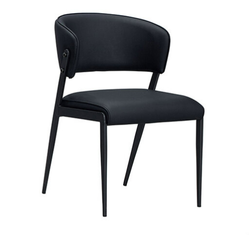 925-5 霍特爾黑色貓抓皮餐椅 坐寬45坐深42坐高47公分