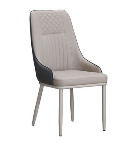 923-11 鉑興淺灰色貓抓皮餐椅 坐寬42坐深44坐高47公分