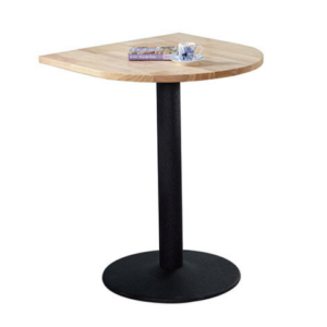 903-4 柏樂詩原木色2尺實木(半圓型)商業桌