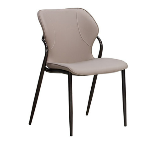 925-16 錦菲淺灰色貓抓皮餐椅 坐寬41坐深41坐高45公分