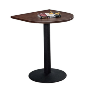 905-4 霍特爾胡桃色2尺實木(半圓型)商業桌