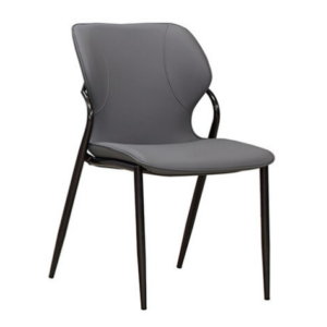 925-21 錦菲深灰色貓抓皮餐椅  坐寬41坐深41坐高45公分