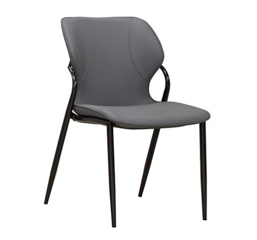 925-21 錦菲深灰色貓抓皮餐椅  坐寬41坐深41坐高45公分