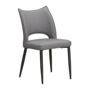 925-8 柏樂詩灰色貓抓皮餐椅 坐寬43坐深40坐高46公分